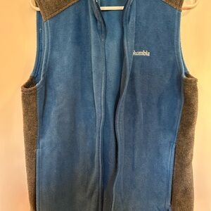 Columbia Blue and Gray Fleece Vest